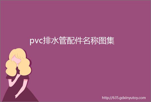 pvc排水管配件名称图集