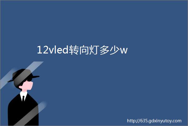 12vled转向灯多少w