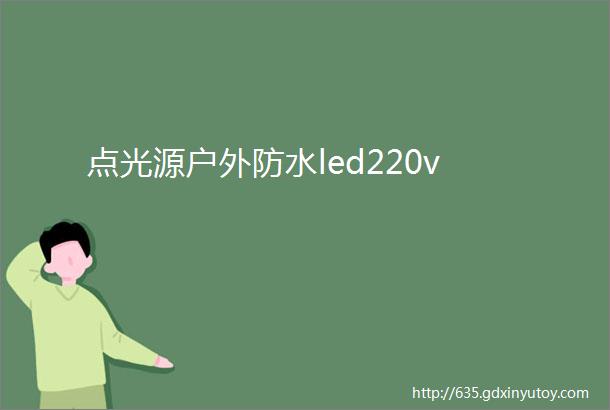 点光源户外防水led220v